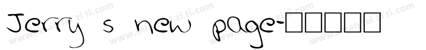 Jerry s new page字体转换